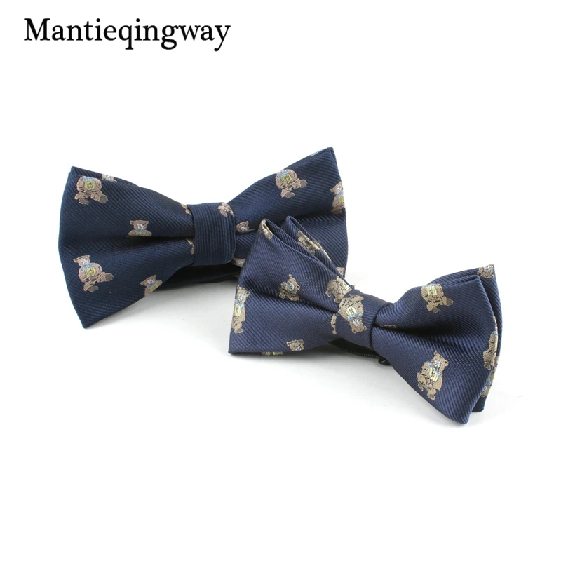 Mantieqingway полиэстер галстук-бабочка набор бренд дети цветочный Bowties Бизнес Костюмы Для мужчин лук галстук Gravata для свадьбы жениха