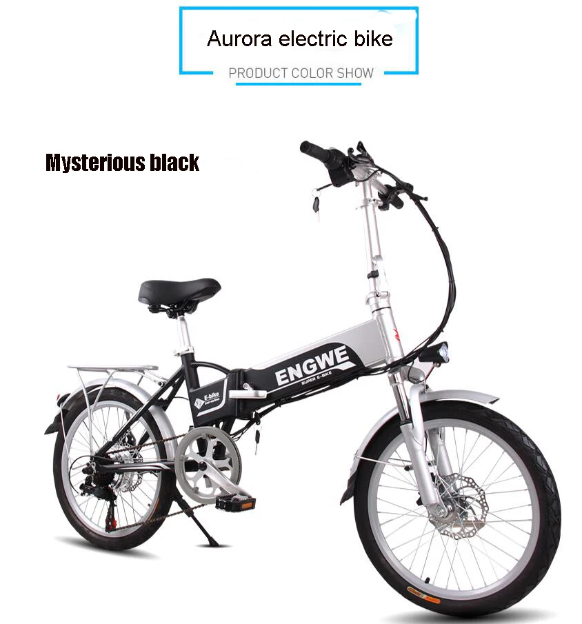 Best Electric Bike 48V12.5A Lithium Battery 20inch Aluminum Folding Electric Bicycle 500W Powerful e bike Mountain/ Snow beach ebike 24