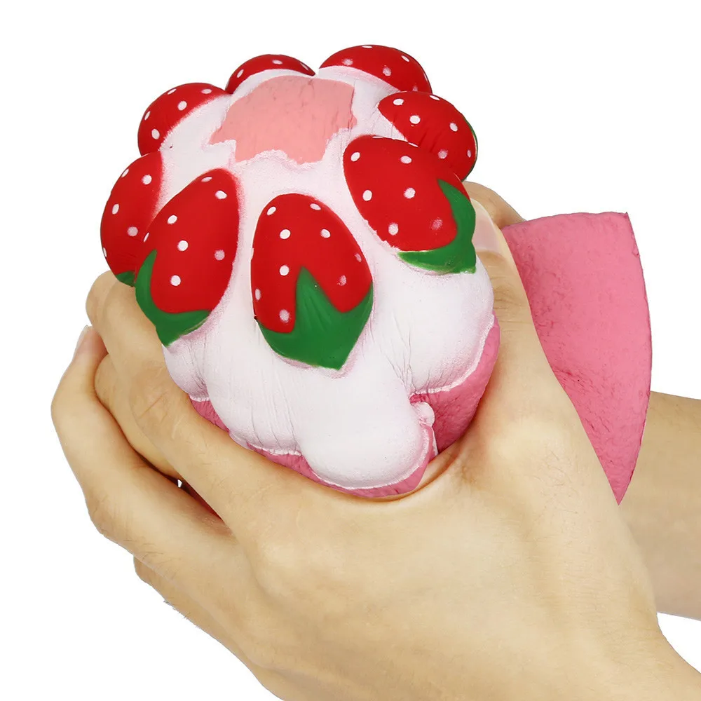 Сладкий мягкий Моти Jumbo клубника торт ароматизированный супер медленно