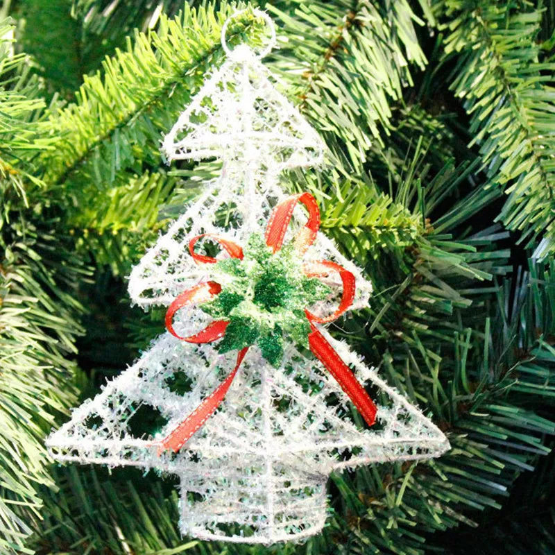 

Christmas Tree Topper Star Tree Iron Glittered Five-Pointed Star Treetop Decoration