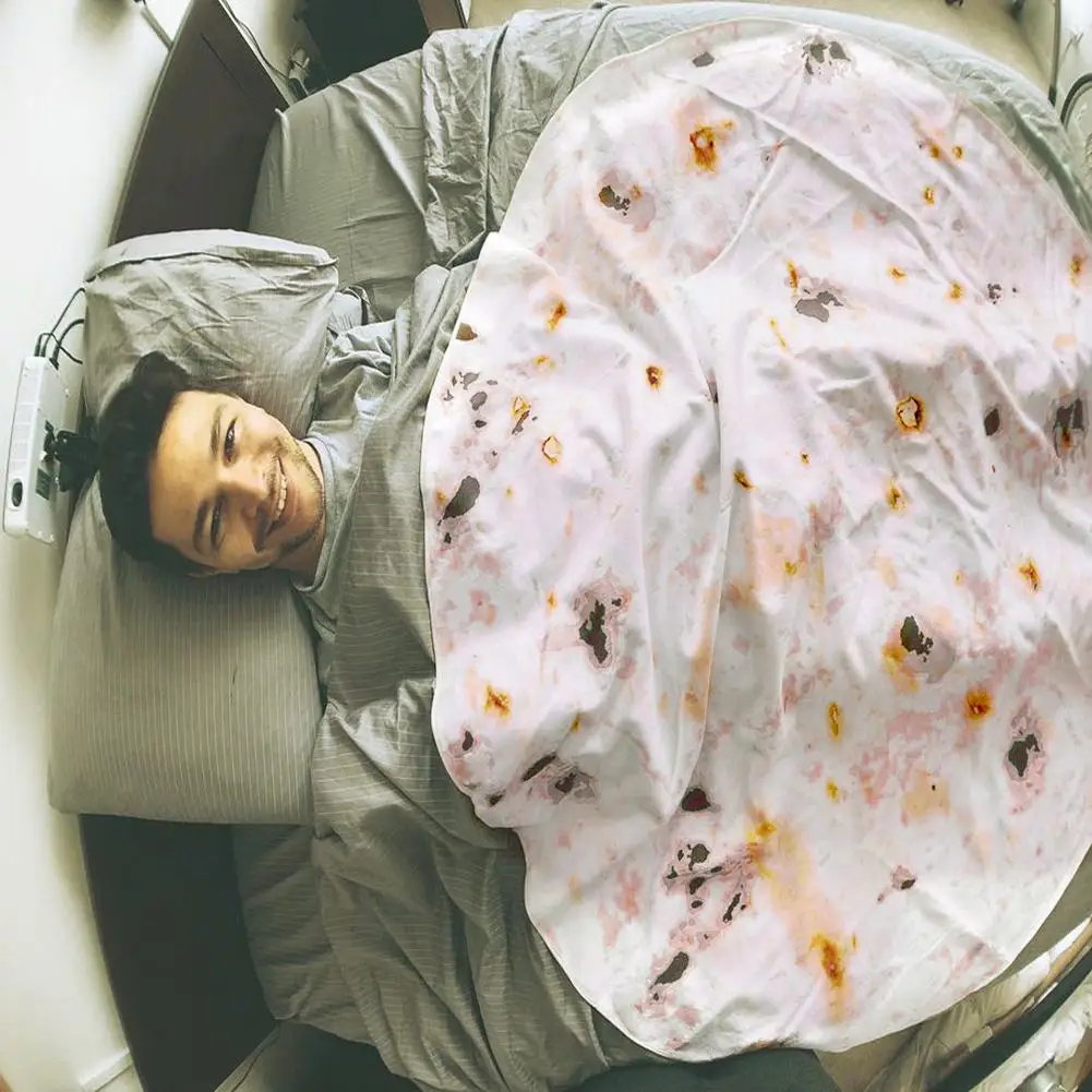 

Camping Picnic Tortilla Blanket Round Burrito Letter Printing Small Carpet For Office Home Living Room Bedroom Drop Shipping