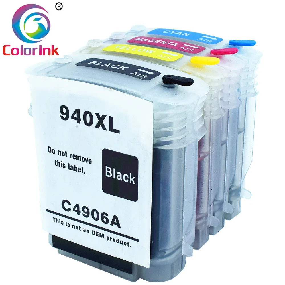 

ColoInk 4Pack for HP 940XL C4906A C4907A C4908A C4909A For HP Officejet Pro 8000 8500 Compatible Ink Cartridge Replacement INK
