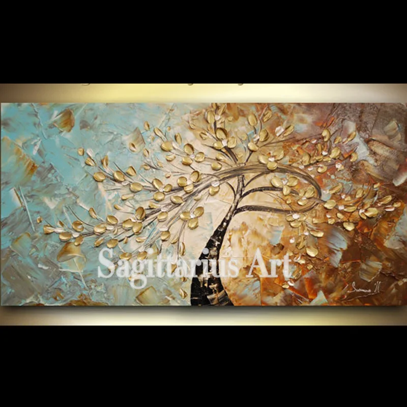 

Hand Painted Wall Art ABSTRACT Cherry Blossom Wall Decor Red Landscape Abstract Canvas Painting Contemporary Art Home Decor