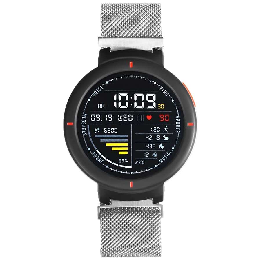 Миланская петля ремешок для часов для Xiaomi Huami Amazfit Verge 3 Магнитный адсорбционный металлический браслет для Amazfit Verge 3