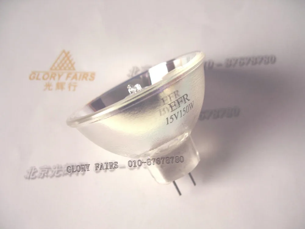 

2pcs/lot,EFR 15V150W halogen lamp,15V 150W GZ6.35 reflector light bulb,to PH 6423