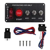 Haute qualité 12V LED panneau de commutateur d'allumage pour moteur de voiture de course démarrage bouton poussoir LED interrupteur à bascule en Fiber de carbone QT313 ► Photo 2/6