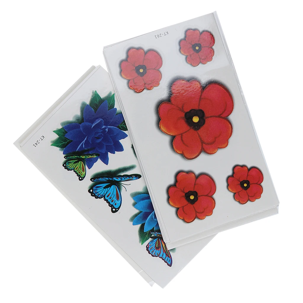 MagiDeal 30x Waterproof Cartoon Temporary Body Tattoos Stickers for Children Set H Temporary Designs Body Art Tattoos