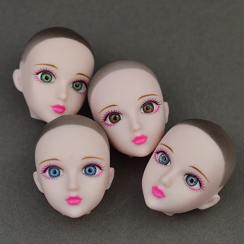 Soft Practice Makeup Doll Heads Original 3D Eye XINYI Doll Head For 11.