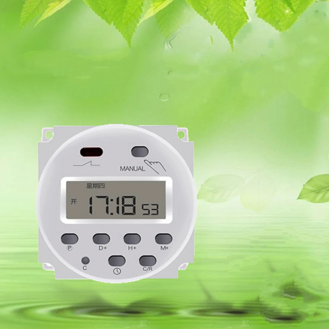 

1Pc DC12V/24V AC110V/220V LCD Display Programmable Timer Digital Time Switch Output Voltage Switch for Lights Application