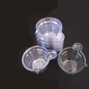 

100pcs Disposable Plastic Medium Transparent Dipstick Pregnancy Test Urine Cup Assay Reagent Containers Petri Dishes