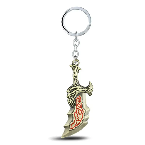 Игрушка Гоу Бог войны логотипы брелок ожерелье бутылка Opennr игрушки pneards Kratos оружие лезвия Модель Кукла кулон - Цвет: E2
