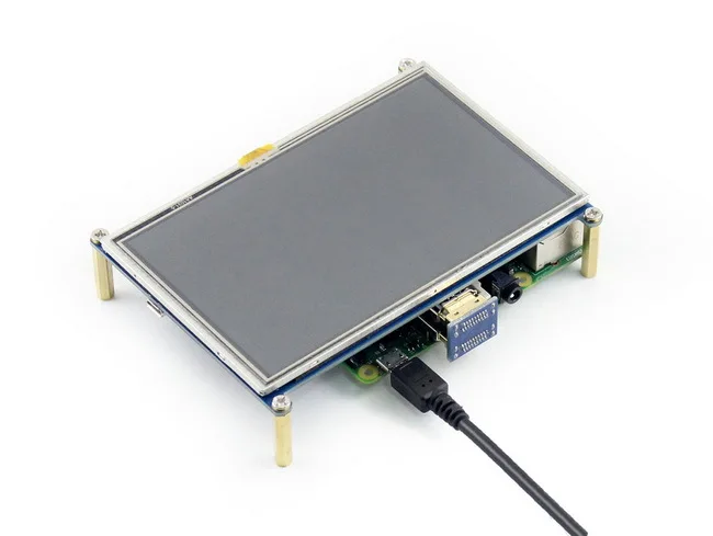 Raspberry Pi 3 Model B 4B/2B/B+/A+ 5 дюймов HDMI GPIO резистивный сенсорный экран ЖК-дисплей 5 дюймов сенсорный экран