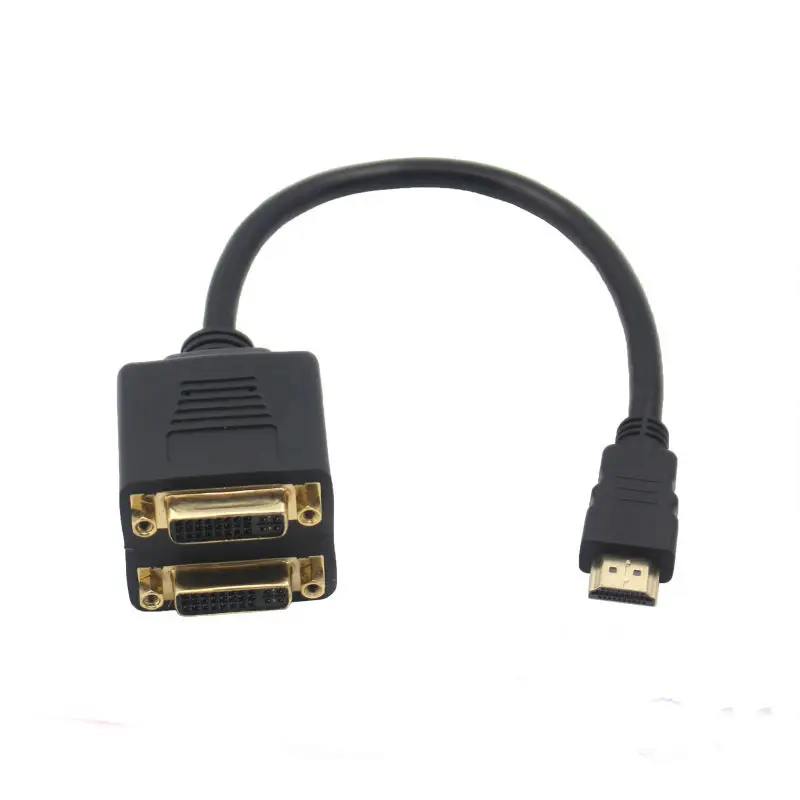 HDMI Male to DVI-D(24+5) Female 2 Video Splitter adapter Converter Cable | Компьютеры и офис