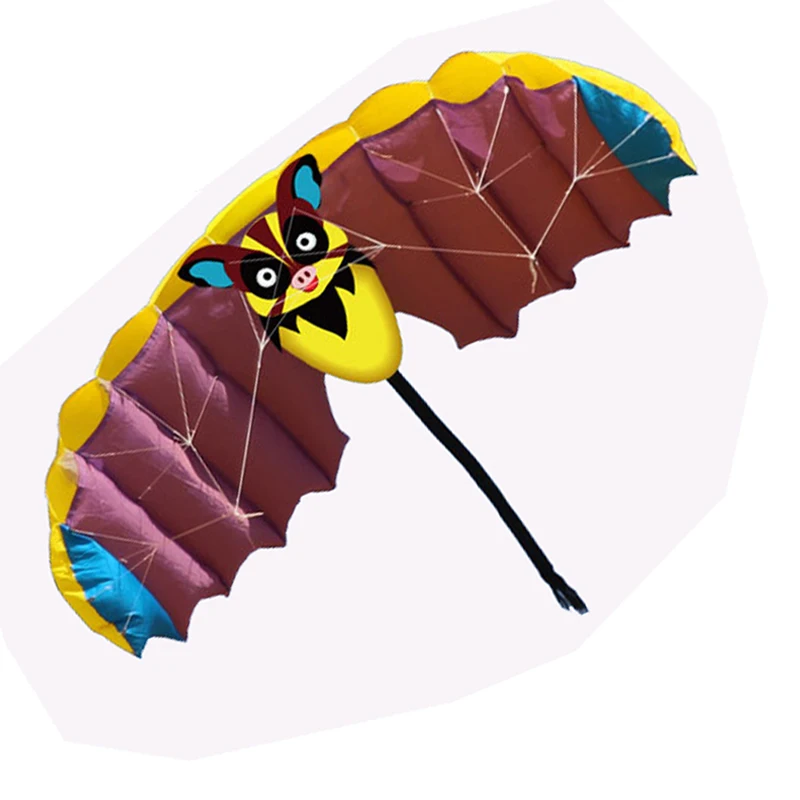 Новый высокое качество 1,4 м свинья Dual Line Parafoil парашютом воздушных змеев спортивные пляжные с кайт ручкой и строка Легко Fly