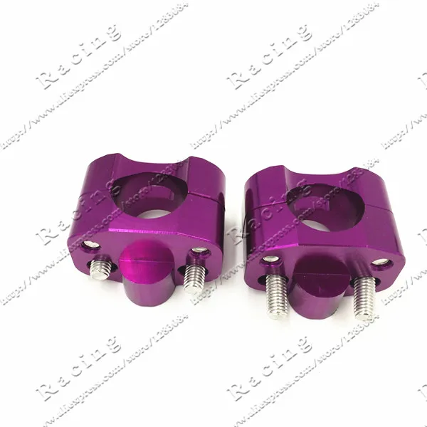2 piezas 7//8 abrazaderas de manillar universal para moto Dirt Bike ATV Abrazadera vertical del manillar universal