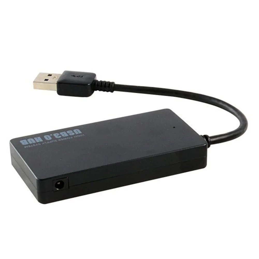 1 Piece SuperSpeed 5Gbps 4 Port USB 3.0 Hub USB Splitter Adapter Port For Laptop PC Computer Peripherals Accessories - Black
