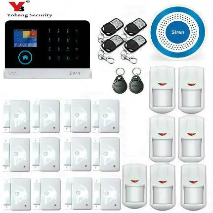 

Yobang Security WIFI Home Security Alarm System DIY KIT IOS/Android Smartphone App with Door/window Sensor Burglar Alarm
