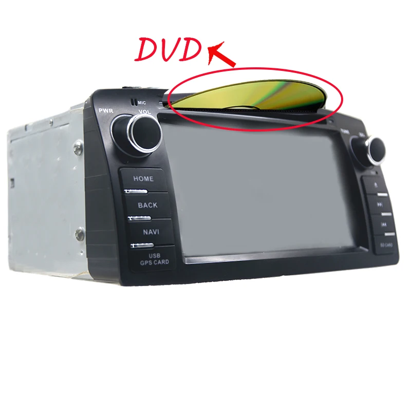 2 din android 9 0 автомобильный dvd gps для toyota corolla e120 byd f3 2003 2006 Радио с рулевым колесом wifi