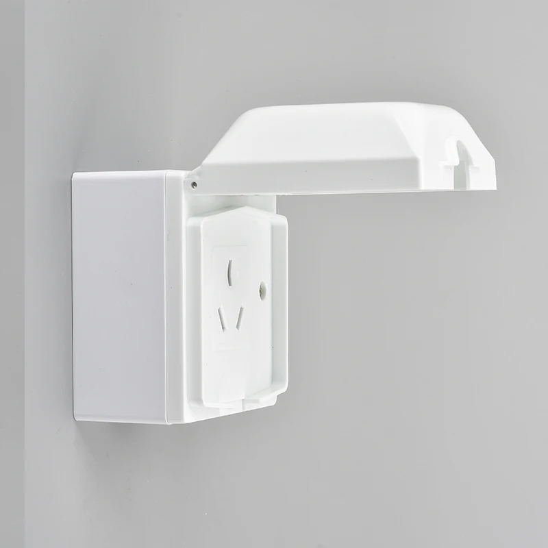 2PCS 86X86MM Wall Waterproof Socket Panel3 Pins Outlet Electric16A Electrical Sockets With