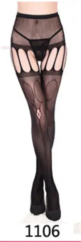 Fashion Women's Sexy Fashion Hollow Out Strappy High Quality Mesh Net Fishnet Stockings Pantyhose Black High Waist Tights