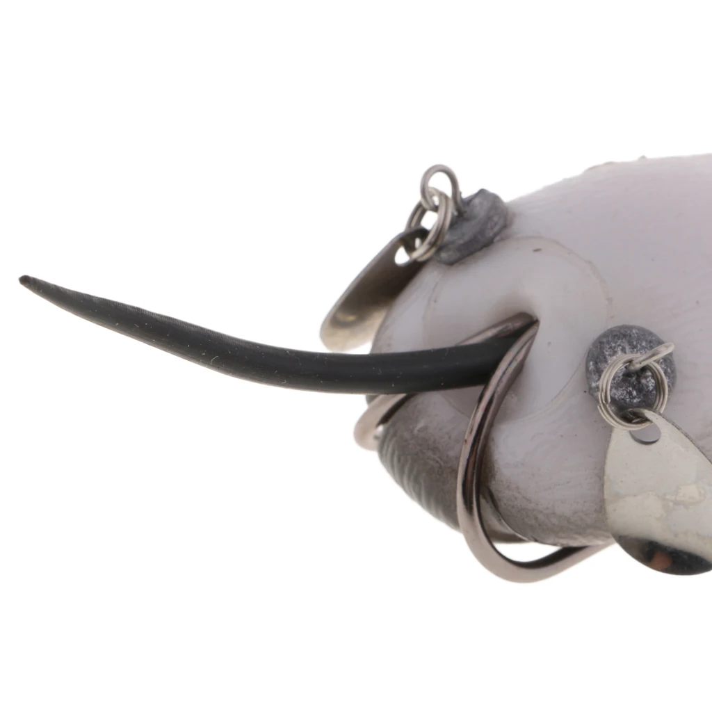Weedless Topwater Mouse Floating Soft Rubber Bass Snakehead Fishing Lure app&acirc;t de p&ecirc;che Se&ntilde;uelo de la pesca
