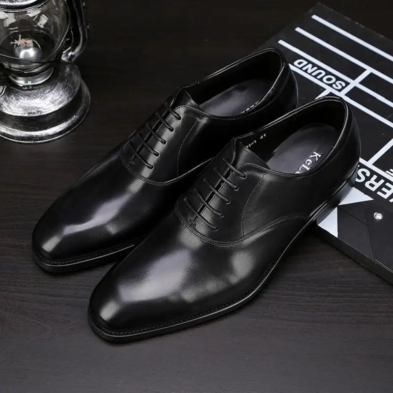 

MYCORON New Luxury Leather Men Boots Genuine Leather Retro Oxfords Shoes Man Breathable Lace-Up Men Shoes Zapatos De Hombre