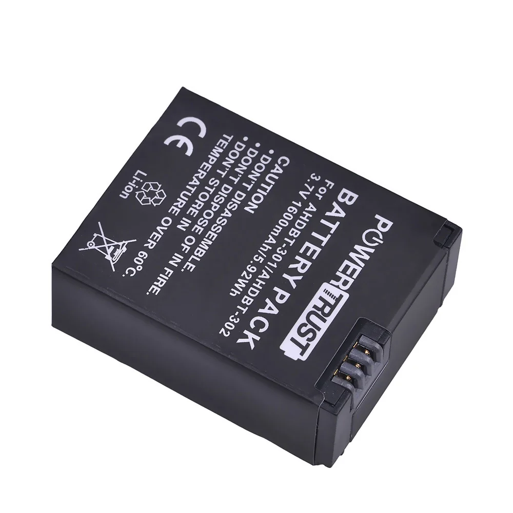 Peças para Gopro Powerconfiança-bateria Ahdbt Hero3 - 3 go 1600mah 10 hd - Image 3