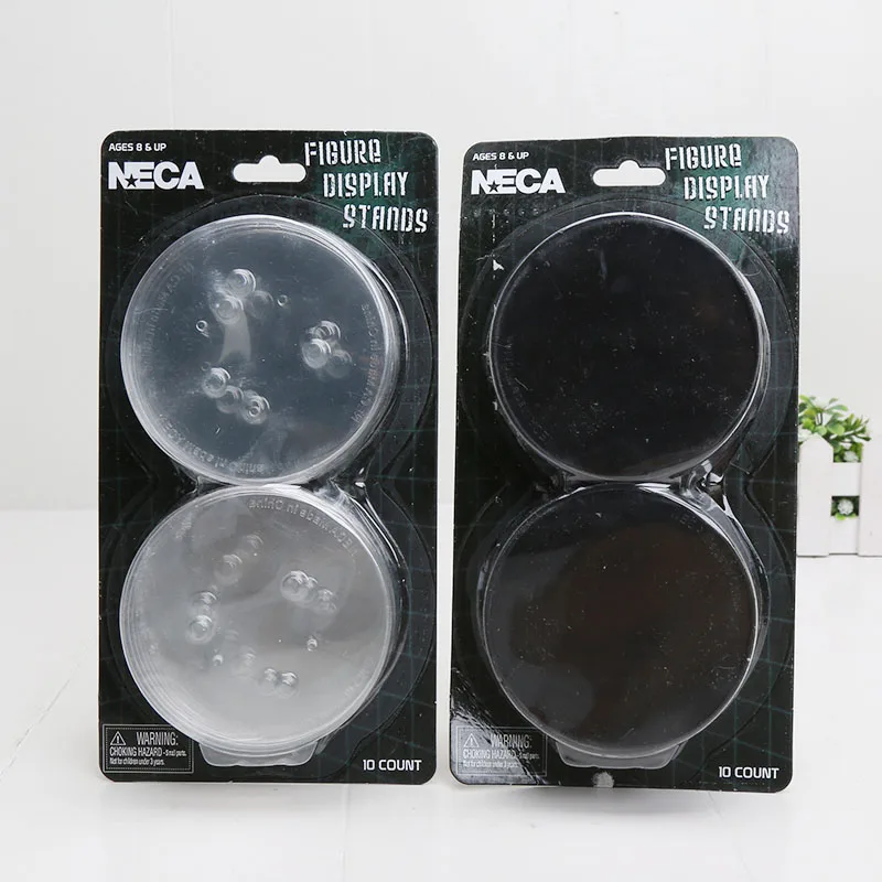 NECA Clear Action Figure Display Stands Base 10 Pcs Fits most 6/" to 8/" Model