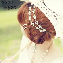 Fashion Little Flower Stretch Head band Crystal Headband Hair Acessories Headwear Women Hair Jewelry