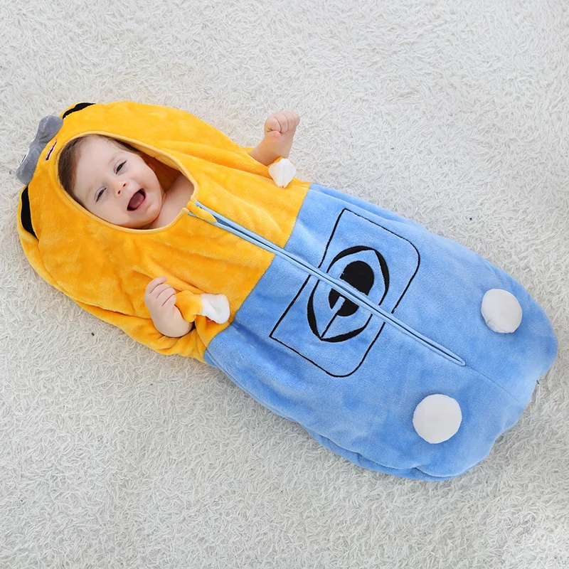

Cute baby cartoon sleeping bag newborns winter strollers bed swaddle blanket wrap bedding envelope baby Sleep bag Sleepsack