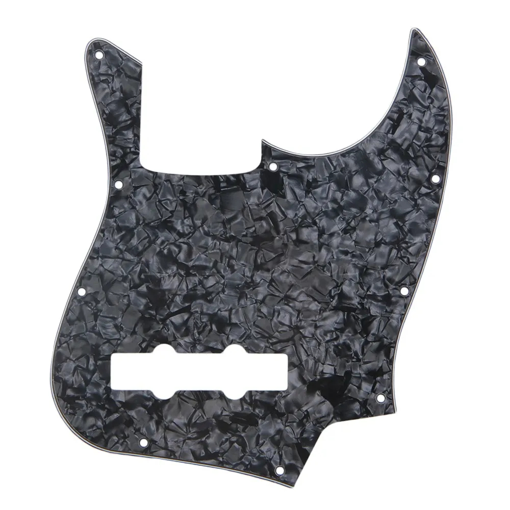 

Yibuy BLACK Pearl PEARLOID J Bass Pickguard 3Ply For Electric Bass