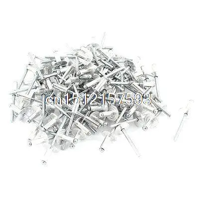 

100Pcs 5mm x 13mm Aluminium Open End Dome Blind Pop Rivets 14mm