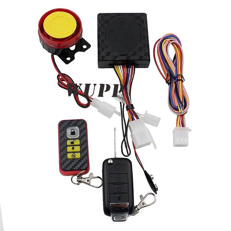 WUPP Motorcycle Anti-Theft Alarm Wireless Scooter Motorbike Security System 4 Button Remote Control Mp3 | Автомобили и мотоциклы