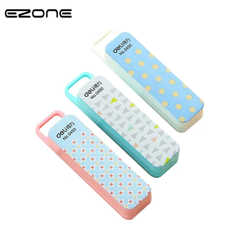 

EZONE Kawaii Mini Stapler 50 Sheets Capacity With Colored Staples Stationary Student Supplies Papelaria Material Escolar