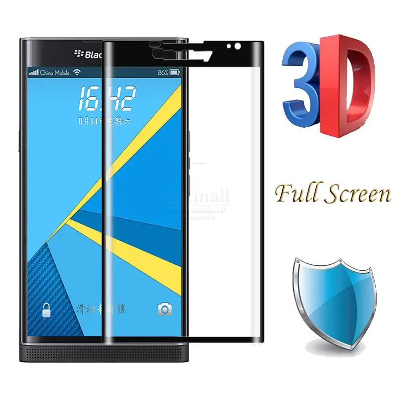 0 26 мм полный экран 3D изогнутая поверхность Закаленное стекло пленка для BlackBerry Priv