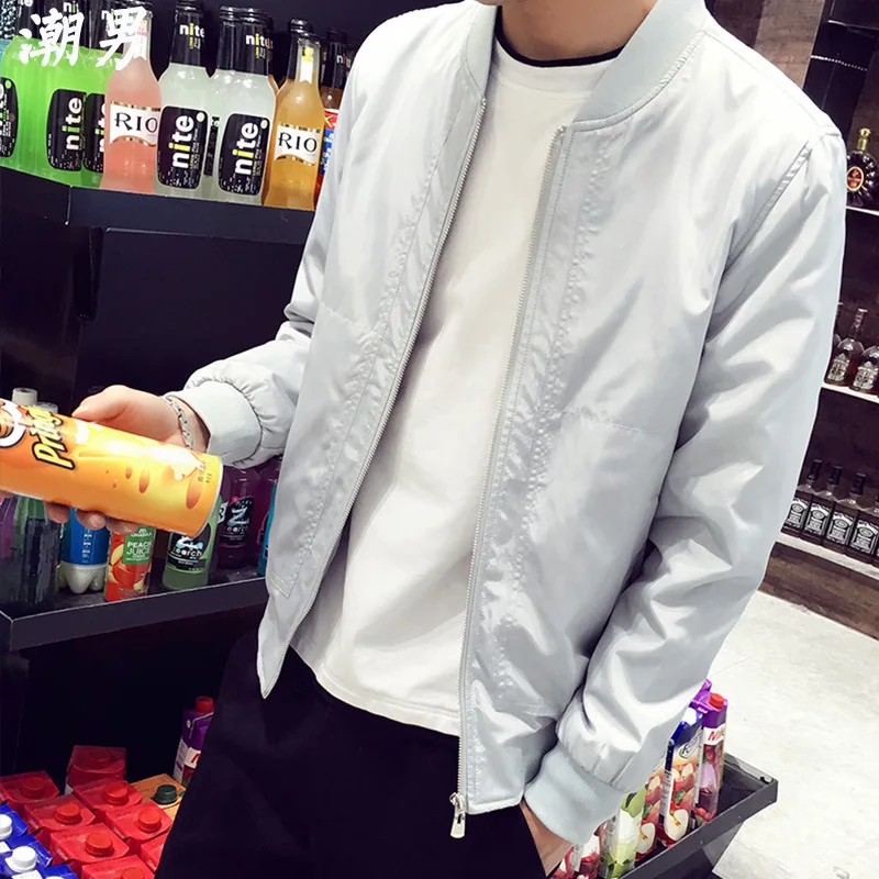 

Varsanol Summer Mens Jacket V Collar Windbreaker Blue Autumn Baseball Jackets Male Casual Thin High Quality Size M-4XL