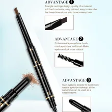 3 in1 Air подушки карандаш для бровей водостойкая стойкая натуральный карандаш для подводки бровей Макияж инструменты 998