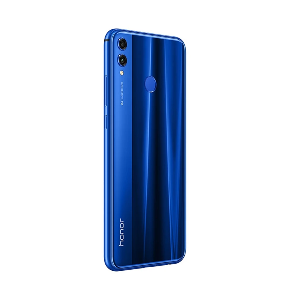 Глобальная версия Honor 8X, мобильный телефон, Безель, 6,5 дюймов, 4 Гб, 128 ГБ, Восьмиядерный, 20 МП, 3750 мА/ч, отпечаток пальца, Android 8,1