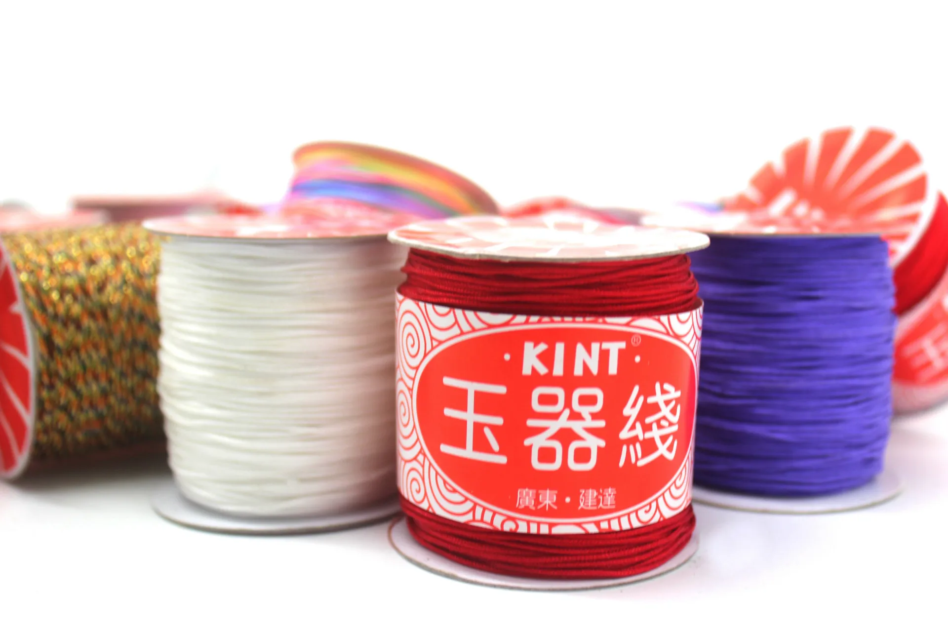 2018 1.5MM 45m/Spool Macrame Rope Satin Rattail Nylon Cords/String Kumihimo Chinese Knot Cord DIY Bracelet Jewelry Findings Jewelry Findings
