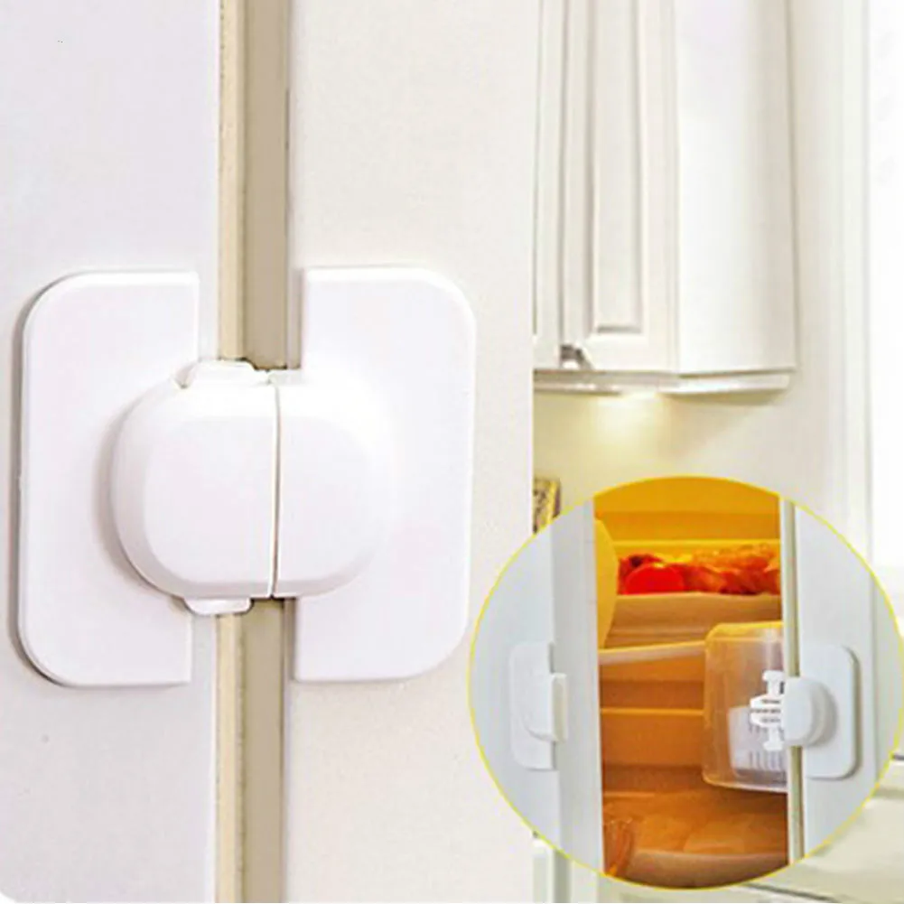 

1Pcs Kids Child Baby Safety Refrigerator Door Lock Proof Cupboard Fridge Cabinet Prevent Clamping Cabinet Locks