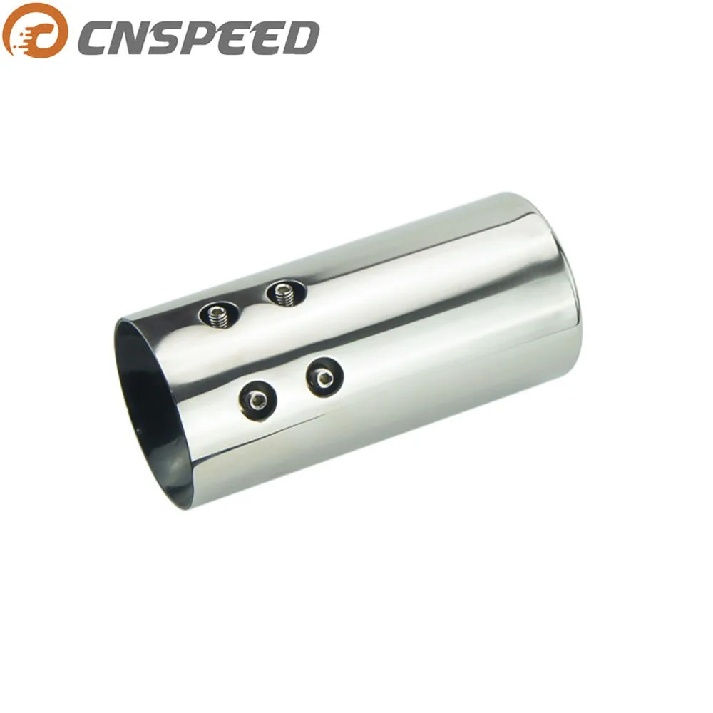 

Universal Auto Car Tail Throat Exhaust Muffler Tip pipe Chrome Stainless Steel Car Rear Round Exhaust Pipe 51mm-60mm YC100455