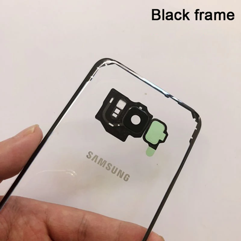 Оригинальная прозрачная версия samsung, стеклянный корпус, задняя крышка, чехлы для S8 S8 Plus S8+ SM-G955 G9500, задняя крышка для телефона