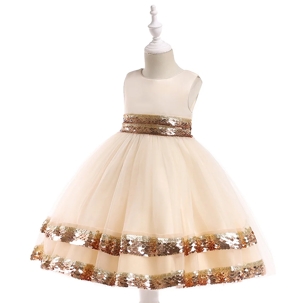 Лидер продаж года; Недорогие Платья с цветочным узором для девочек; блестящее платье с блестками для свадебной вечеринки