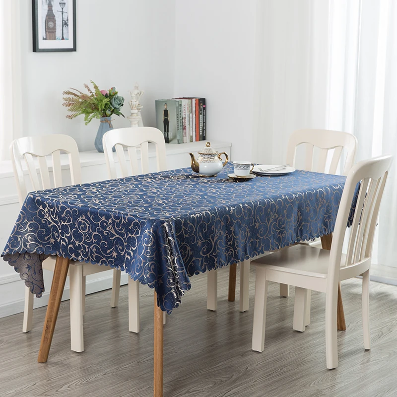 Yryie 1pc Europe Luxury Polyester Jacquard Table Cover Hotel