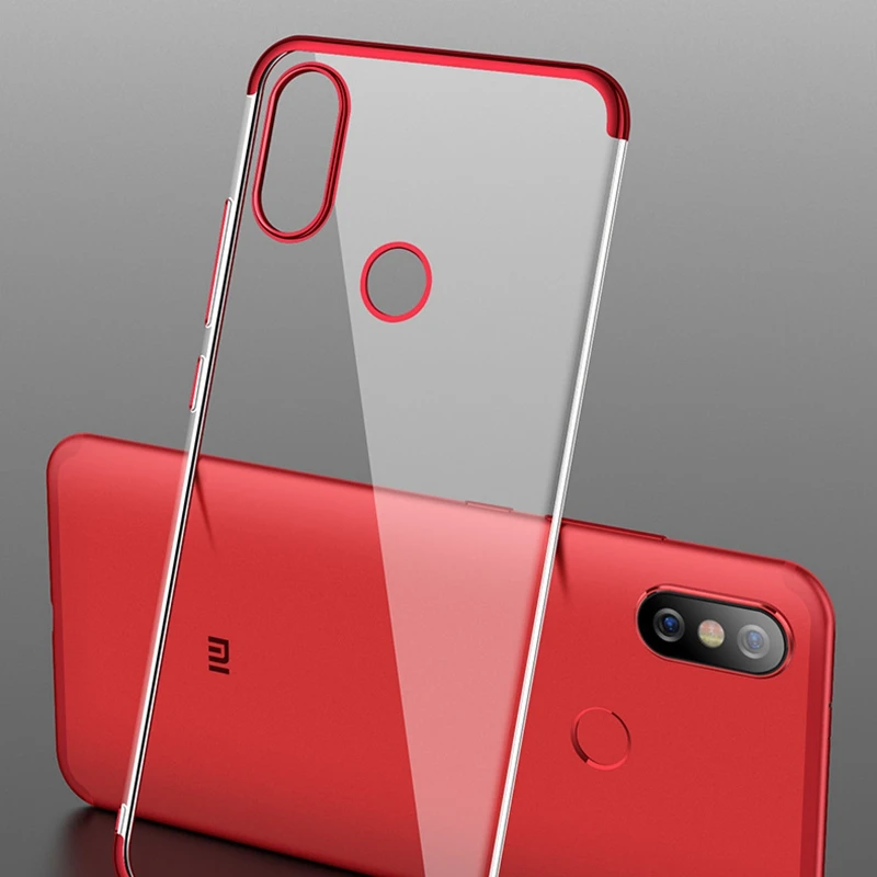 Luxury Ultra-thin Plating Phone Case For Xiaomi Redmi 4x Note 4 6 pro 4a 5s 5plus 6x Transparent Soft Silicone Back Cover |
