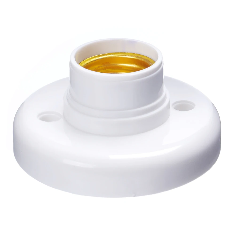 

ES E27 Edison Screw Cap Socket White Ceiling Light Lamp Bulb Fixing Base Stand