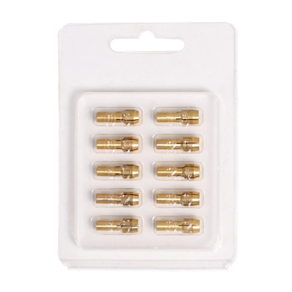 

10pcs Miniature electric self-tightening drill chuck CLIP head small hand mill brass tip 0.5-3.2mm Electric Grinder Fitting