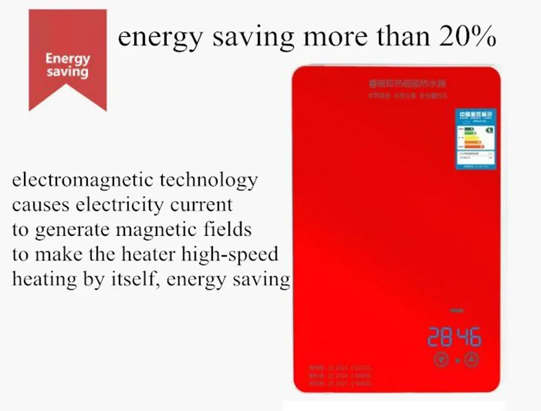 8600 Вт магнезный индукционный термостатический водонагреватель для ванной комнаты, душа, кухни, раковины, кран, бесконечный мгновенный нагрев воды