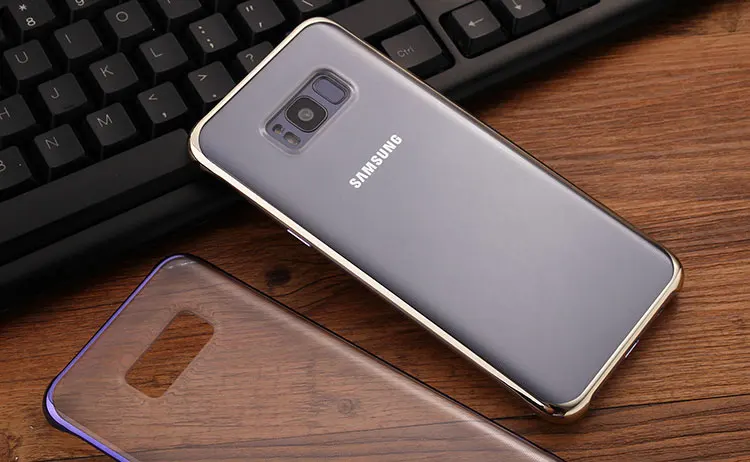 Для samsung S8 s8plus, задняя крышка, прозрачный чехол, противоударный, 360, милый, для оригинала s8 s8+, для телефона, прозрачный, роскошный, жесткий, аксессуары для ПК