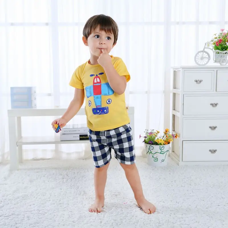 Cotton Boy T-shirt + Shorts Sets